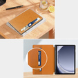 Obal na mobil pre Samsung Galaxy Tab A9+, Business Card and Pen Slot, červené