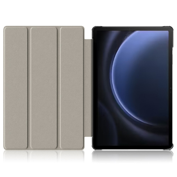 Puzdro pre Samsung Galaxy Tab S9 FE+ Plus, Smartcase s priestorom pre stylus, ružové rose gold