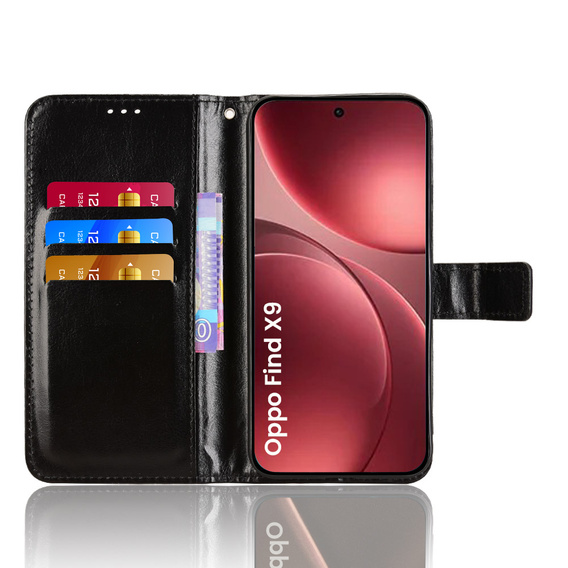 Puzdro Crazy Horse Wallet flip pre Oppo Find X9