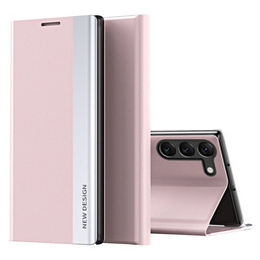 Klapkové puzdro pre Samsung Galaxy S23, Side Magnetic, ružové