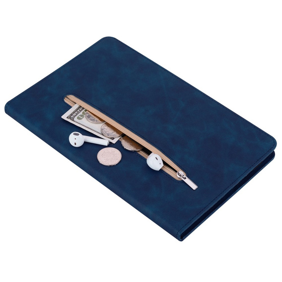 Obal na mobil pre Lenovo Tab P11 Pro Gen 2, Wallet Pen Slot, modré