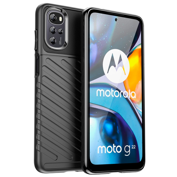 Obal na mobil pre Motorola Moto G22, Thunder, čierne