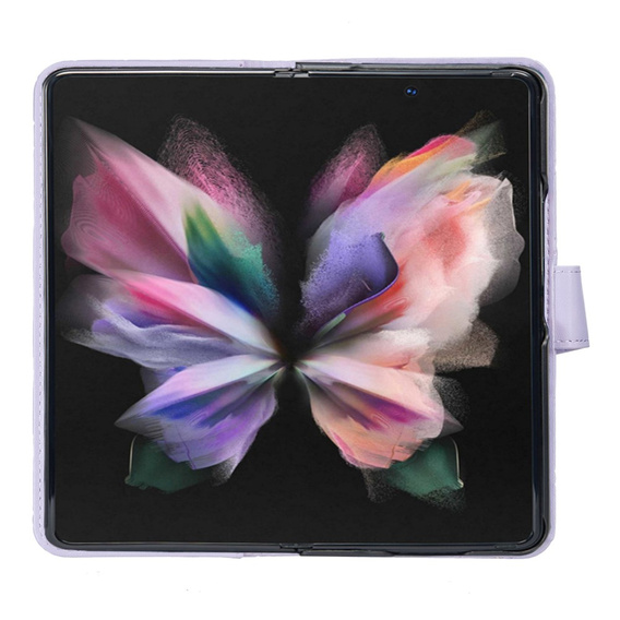 Klapkové puzdro pre Samsung Galaxy Z Fold6 5G, Wallet, BINFEN COLOR, fialové