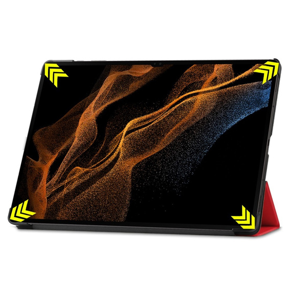 Puzdro pre Samsung Galaxy Tab S9 Ultra, Smartcase, červené