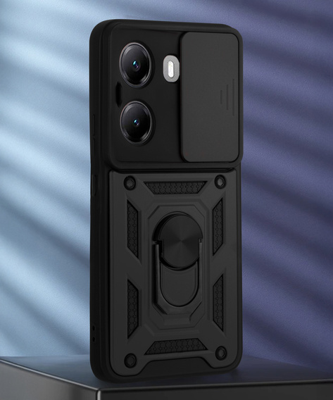 Obal na mobil pre Xiaomi Poco X7 Pro 5G, CamShield Slide, čierne