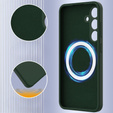 Obal na mobil pre Samsung Galaxy S24 FE, Silicone MagSafe, zelený