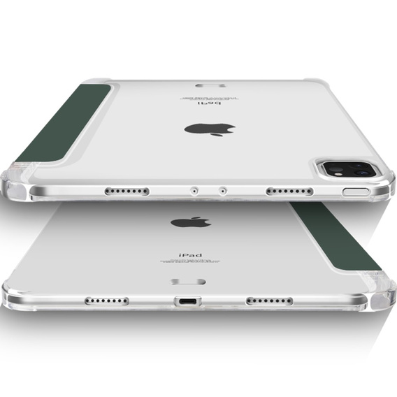 Puzdro pre iPad Pro 11 2022 / 2021 / 2020, Smartcase Hybrid, so slotom na stylus, tmavozelené