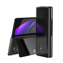 Obal na mobil pre Samsung Galaxy Z Fold 2 5G, Clear View, čierne