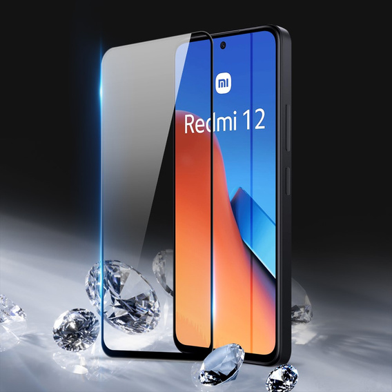 Tvrdené sklo pre Xiaomi Redmi 12 4G, Dux Ducis full screen, čierne
