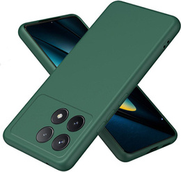 Obal na mobil pre Xiaomi Poco F6 Pro, Silicone Lite, tmavozelené