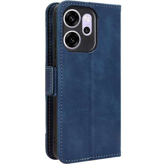 Klapkové puzdro pre Oppo Reno 14F, slot na karty, peňaženka, námornícka modrá
