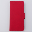Klapkové puzdro pre Motorola Moto G54 5G, Card Slot, červené