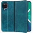 Obal na mobil pre Samsung Galaxy A12 / M12 / A12 2021, Wallet Litchi Leather, zelený