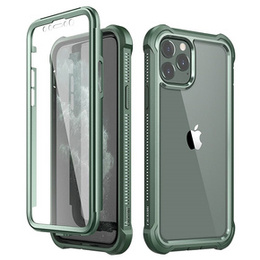 Obal na mobil pre iPhone 11, Dexnor Full Body Rugged, transparentné / zelené