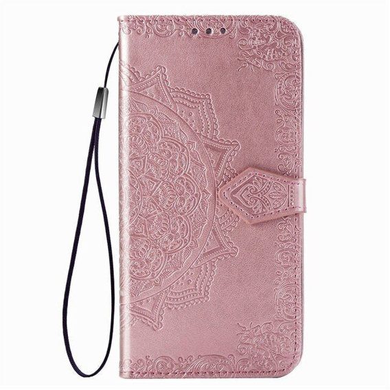 Klapkové puzdro pre Samsung Galaxy M52 5G, Mandala, ružové
