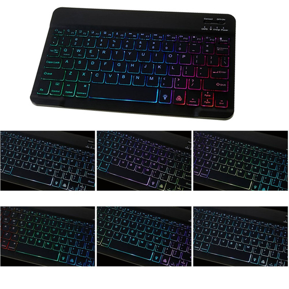Puzdro + klávesnica Galaxy Tab S7+ Plus / S8+ Plus /S7 FE T730 T733, Pen Slot, čierne
