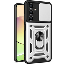 Obal na mobil pre Samsung Galaxy A05s, CamShield Slide, strieborné