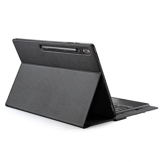 Puzdro + klávesnica Samsung Galaxy Tab S9 Ultra, Dux Ducis TouchPad Leather Pen Slot, čierne