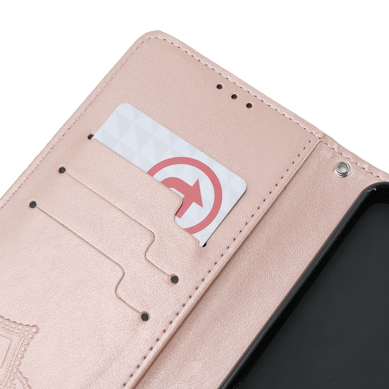 Klapkové puzdro pre Xiaomi Poco X6 5G, Mandala, ružové rose gold