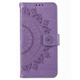 Klapkové puzdro pre Motorola Moto E22 / E22i, Mandala, fialové