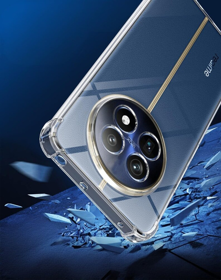 Obal na mobil pre Realme 12, Dropproof, priehľadné