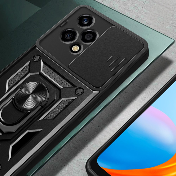 Obal na mobil pre Honor 200 Lite, CamShield Slide, čierne