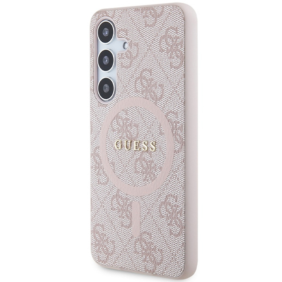 Puzdro Guess HC MagSafe PU 4G Ring Classic Logo pre Samsung Galaxy S24