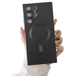 Magnetické puzdro na mobil pre Samsung Galaxy S24 Ultra, MagSafe, čierne