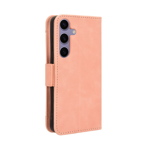 Klapkové puzdro pre Samsung Galaxy S25 FE, Card Slot, ružové