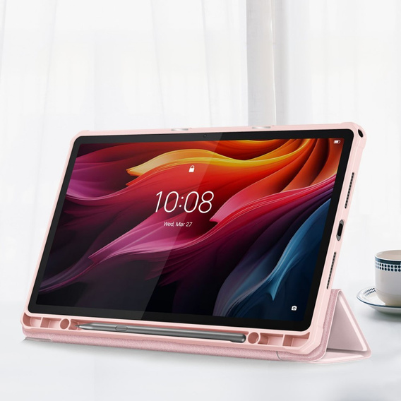 Puzdro pre Lenovo Tab K11 Plus, Smartcase Hybrid, so slotom na stylus, ružové