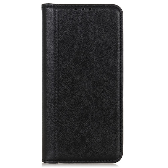 Obal na mobil pre Xiaomi Redmi Note 13 Pro+, Wallet Litchi Leather, čierne