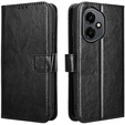 Klapkové puzdro pre Honor 400 5G, Crazy Horse Wallet, čierne