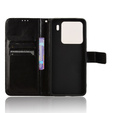Klapkové puzdro pre Xiaomi 15, Crazy Horse Wallet, čierne