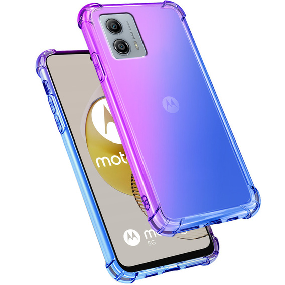 Puzdro pre Motorola Moto G73 5G, Gradient Dropproof, Fialová / modrá