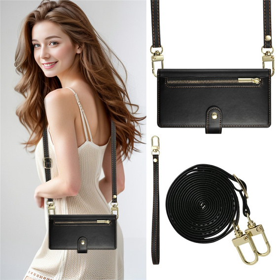 Flipové puzdro so zipsovým vreckom pre Xiaomi Redmi Note 15 Pro Plus 5G