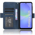 Klapkové puzdro pre Samsung Galaxy A36, Card Slot, tmavomodré