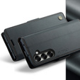 CASEME Litchi Wallet flipové puzdro pre Samsung Galaxy Z Fold7 5G