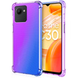 Puzdro pre Realme C30 / Narzo 50i Prime, Gradient Dropproof, Fialová / modrá