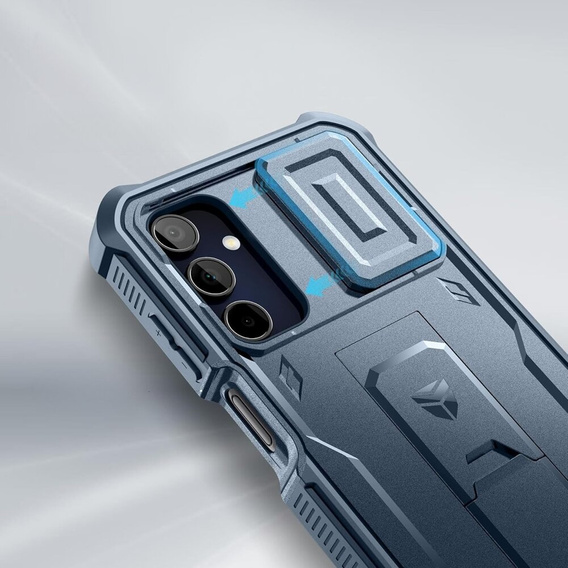 Obrnené puzdro pre Samsung Galaxy A15, Dexnor Full Body (Two Frames), modré