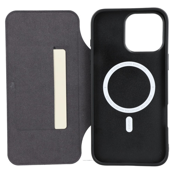 Puzdro X-LEVEL pre iPhone 16 Pro, Magnetic Card Holder, čierne