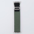 Nylonový remienok pre Apple Watch 1/2/3/4/5/6/7/8/SE/ULTRA 42/44/45/49 mm, zelený  / čierny