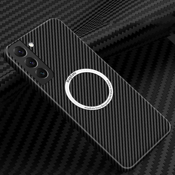 Obal na mobil pre Samsung Galaxy S21, Magsafe Slim Carbon, čierne