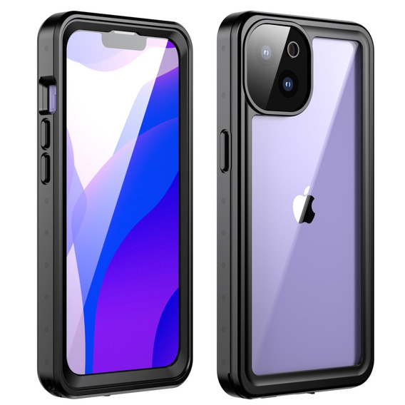 Vodotesné puzdro IP68 pre iPhone 13, čierne