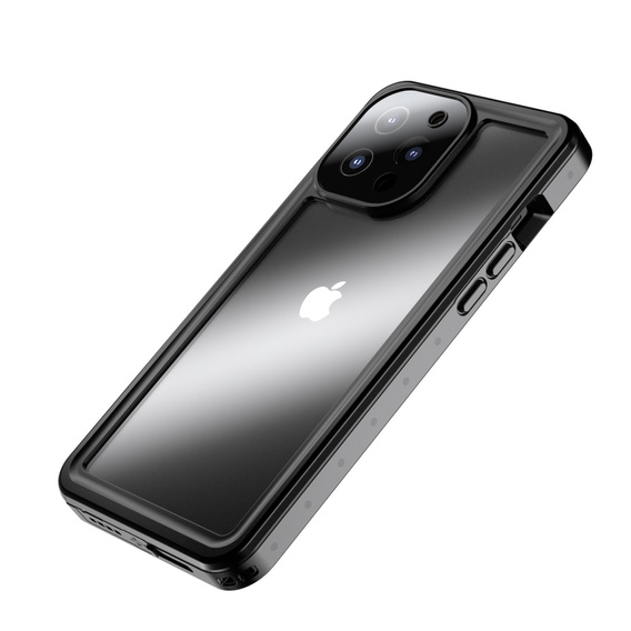 Vodotesné puzdro IP68 pre iPhone 13 Pro Max, Redpepper Pro, čierne