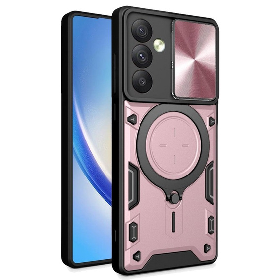 Pancierované puzdro pre Samsung Galaxy A54 5G, CamShield Slide, ružové rose gold