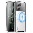Ochranné puzdro na fotoaparát pre Xiaomi 13T / 13T Pro, CamShield MagSafe, priehľadný / strieborný