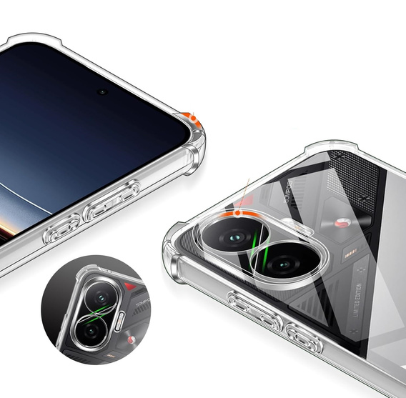 Obal na mobil pre Xiaomi Poco F7, Dropproof, priehľadné