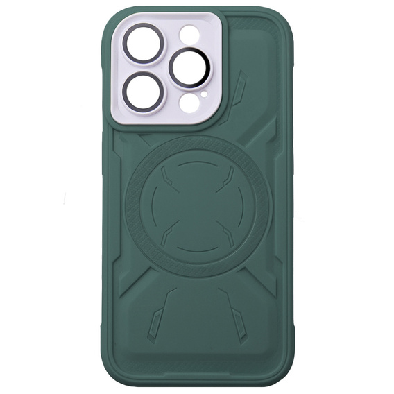 Puzdro pre iPhone 15 Pro Max, ERBORD Armor Mag, zelený