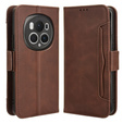 Klapkové puzdro pre Honor Magic 6 Pro 5G, Card Slot, hnedé