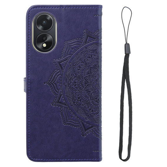 Klapkové puzdro pre Oppo A58 4G, Mandala, fialové